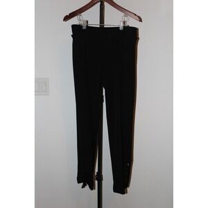 VTG Nine West Black Lace Up‎ Ankle Dress Pants Straight Leg Trousers Size 6